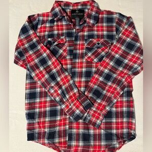 Lightweight Flannel button down shirt.